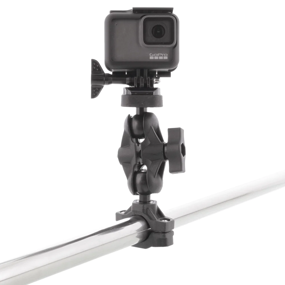 0134 – SCOTTY INC. Action Camera Mount, Black With Post Mount/ Track Mount/ Rail Mounts